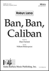 Ban, Ban, Caliban SSAA choral sheet music cover